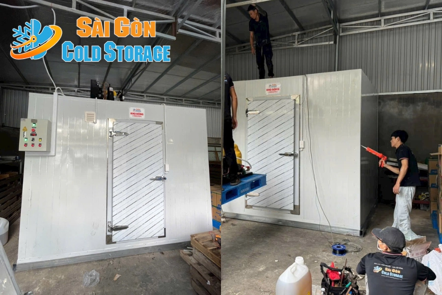 #Thi Công Kho Lạnh Thực Phẩm Tại Công Ty Đại Việt Ở Bình Phước